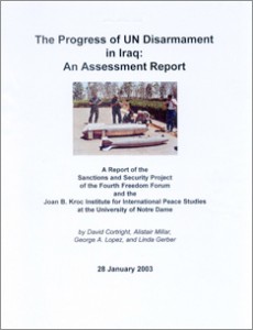 The Progress of UN Disarmament in Iraq